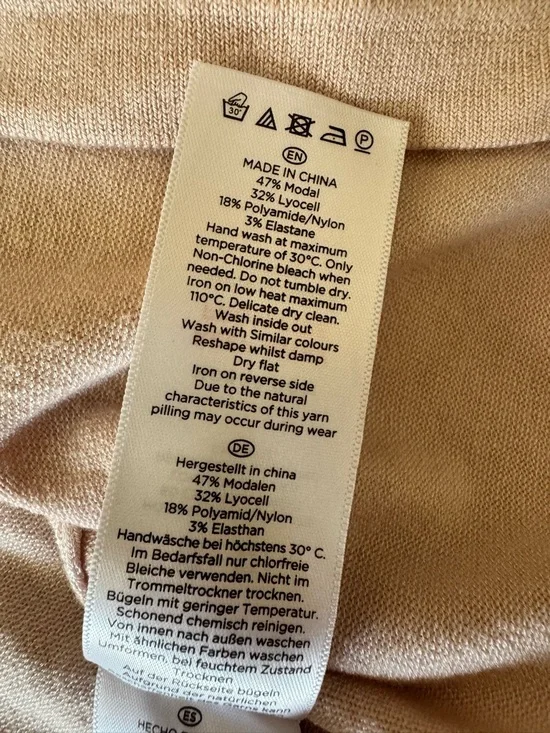 HOBBS London Carrie Bolero Shrug Shoulder Cardigan Sweater Light Pink Large - Picture 6 of 9